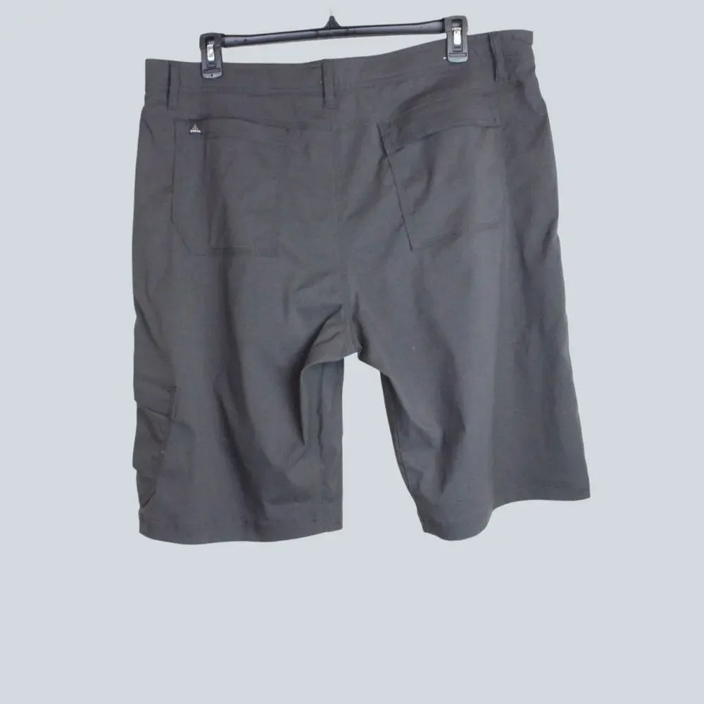 prAna Mens Zion Hiking Cargo Shorts Stretch Nylon Utility Gorpcore Charcoal 40